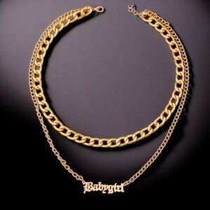 18k Gold tone necklace ✨​​